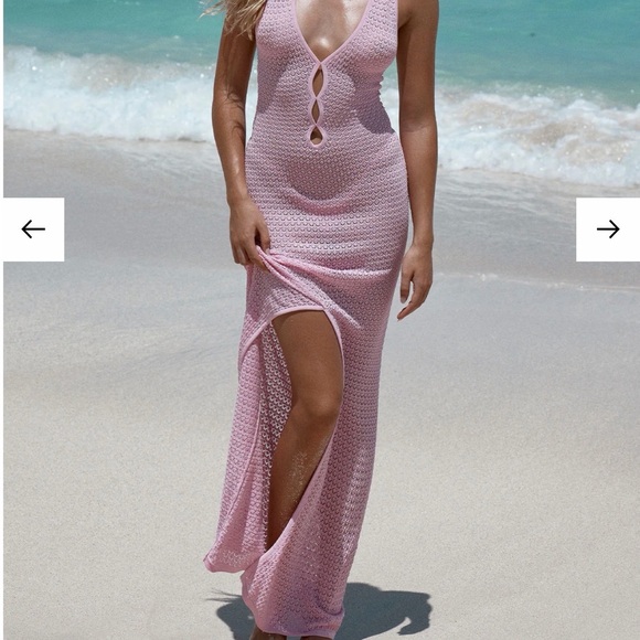 Monday Swimwear Dresses & Skirts - Monday RAMATUELLE DRESS - CHERRY BLOSSOM LACE CROCHET NWT!